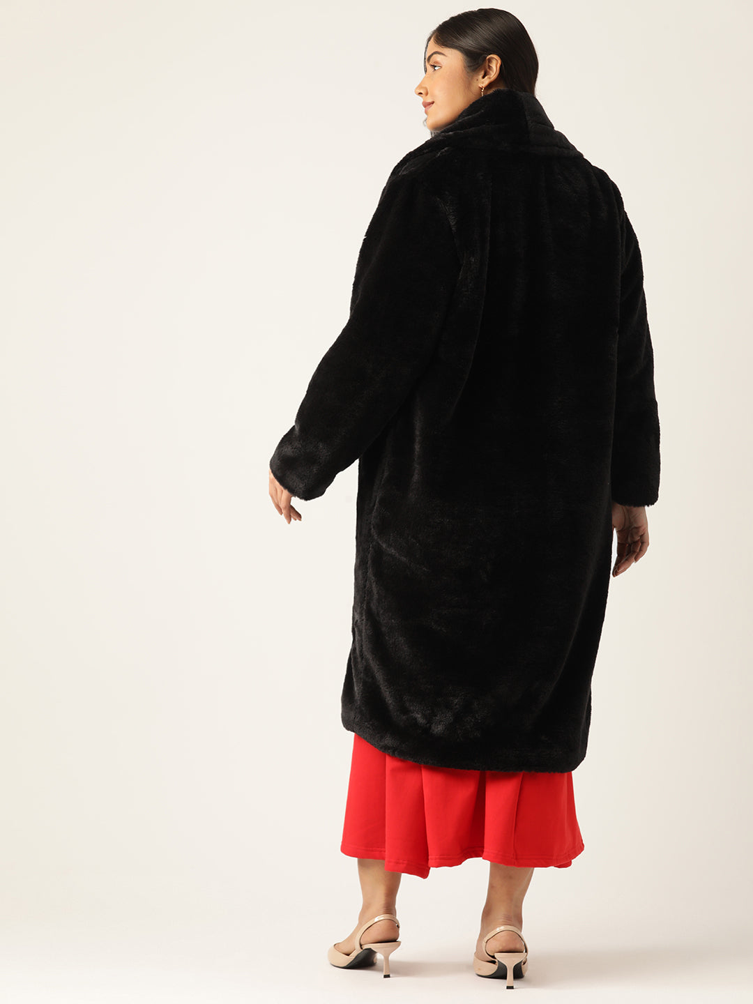 theRebelinme Women Plus Size Lightweight Longline Open Front Jacket