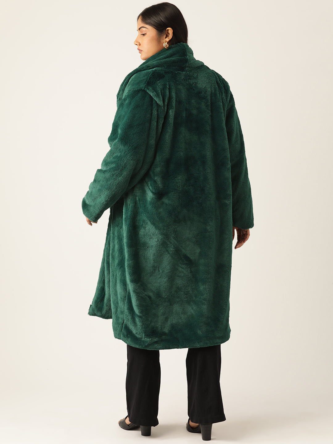theRebelinme Women Plus Size Lightweight Longline Open Front Jacket
