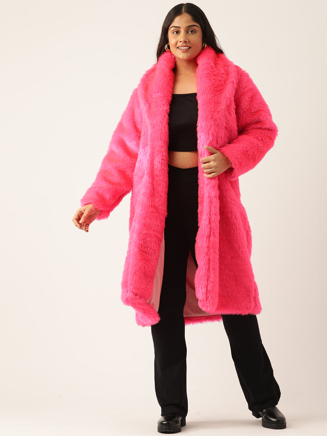 theRebelinme Women Plus Size Lightweight Longline Open Front Jacket