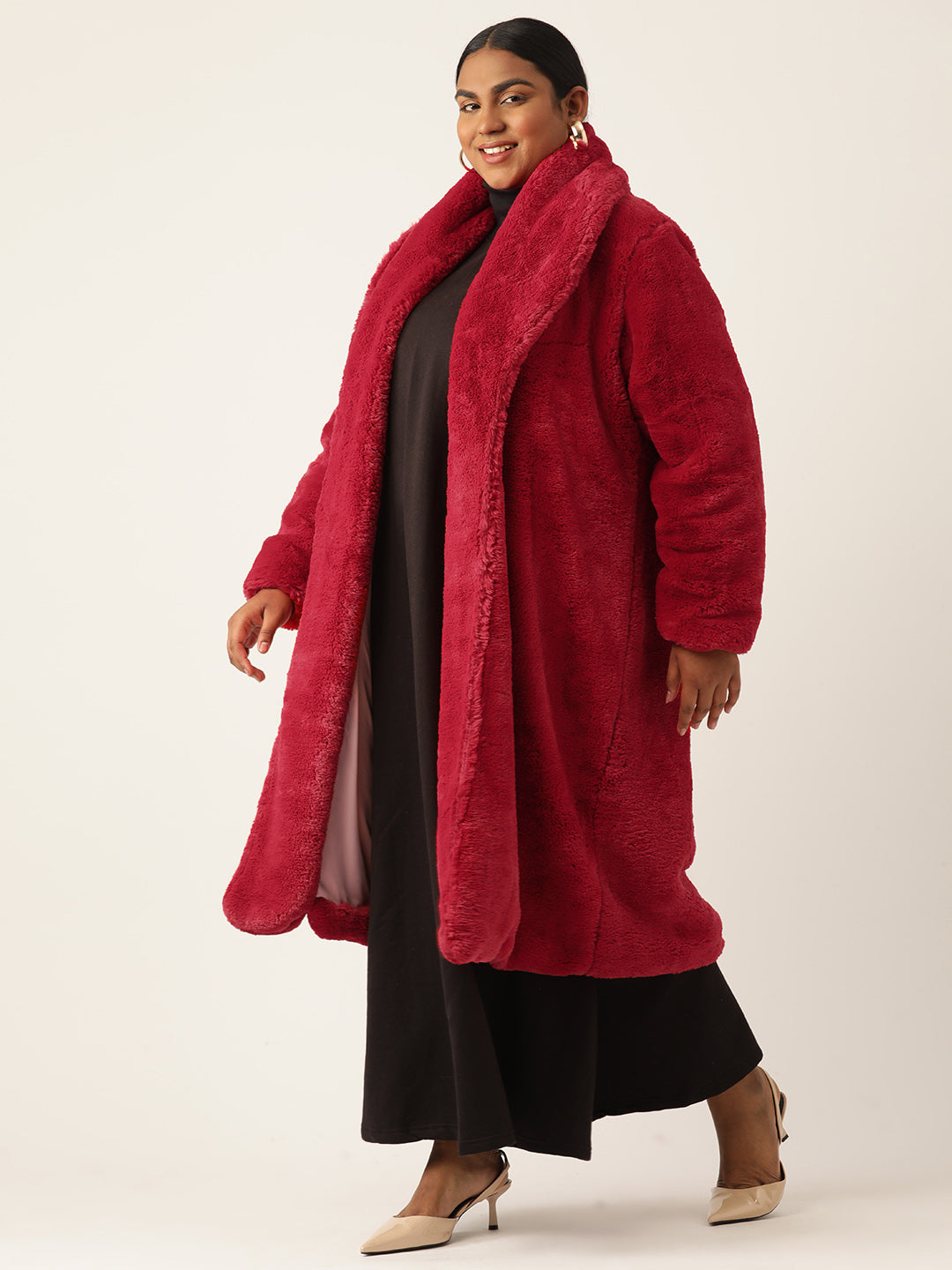 theRebelinme Women Plus Size Lightweight Longline Open Front Jacket
