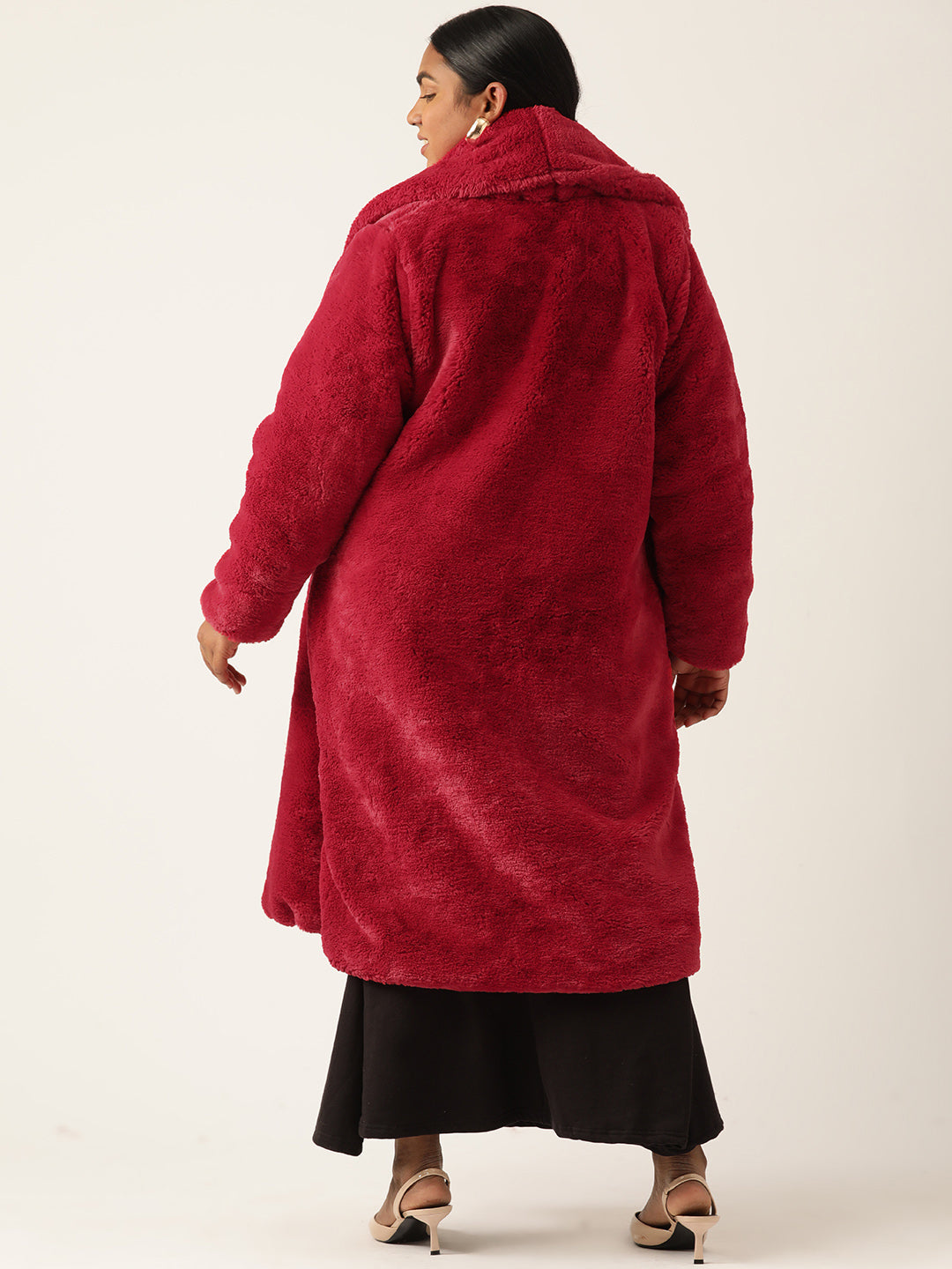 theRebelinme Women Plus Size Lightweight Longline Open Front Jacket