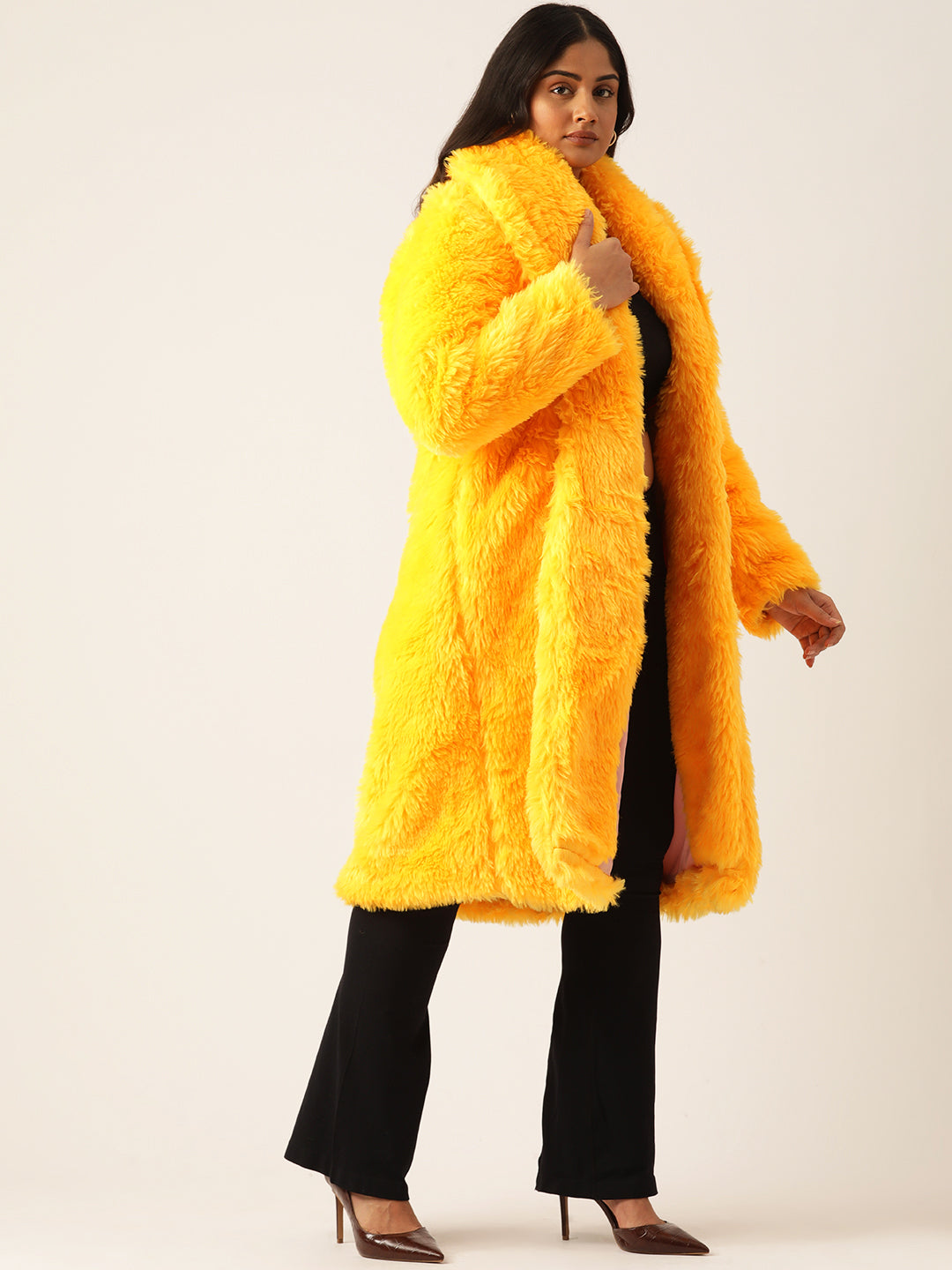 theRebelinme Women Plus Size Lightweight Longline Open Front Jacket