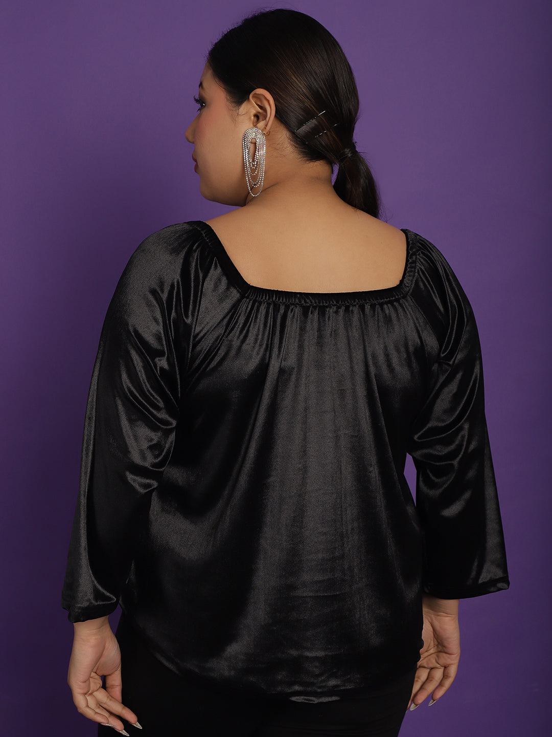 Plus Size Velvet Top
