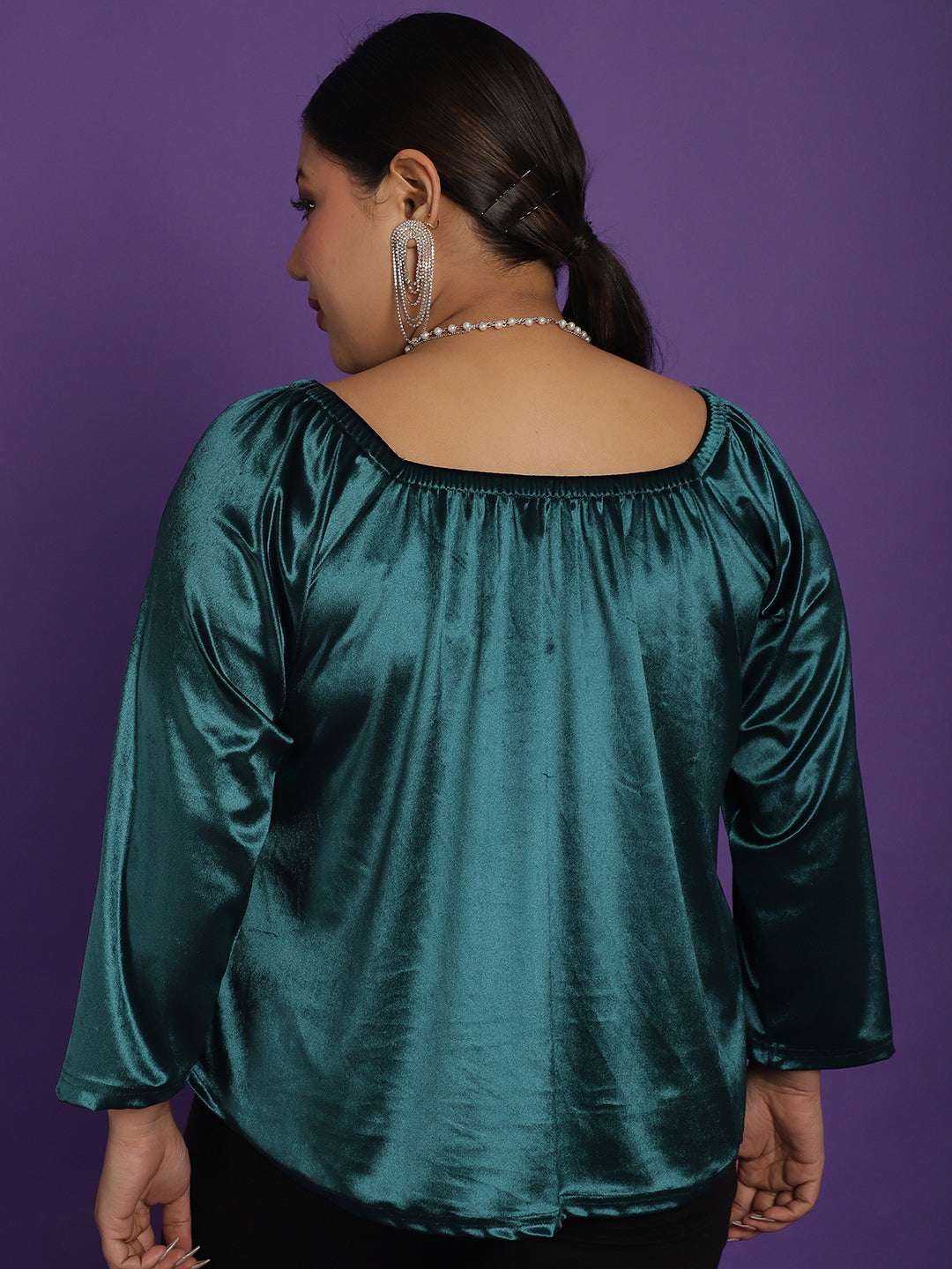 Plus Size Velvet Top