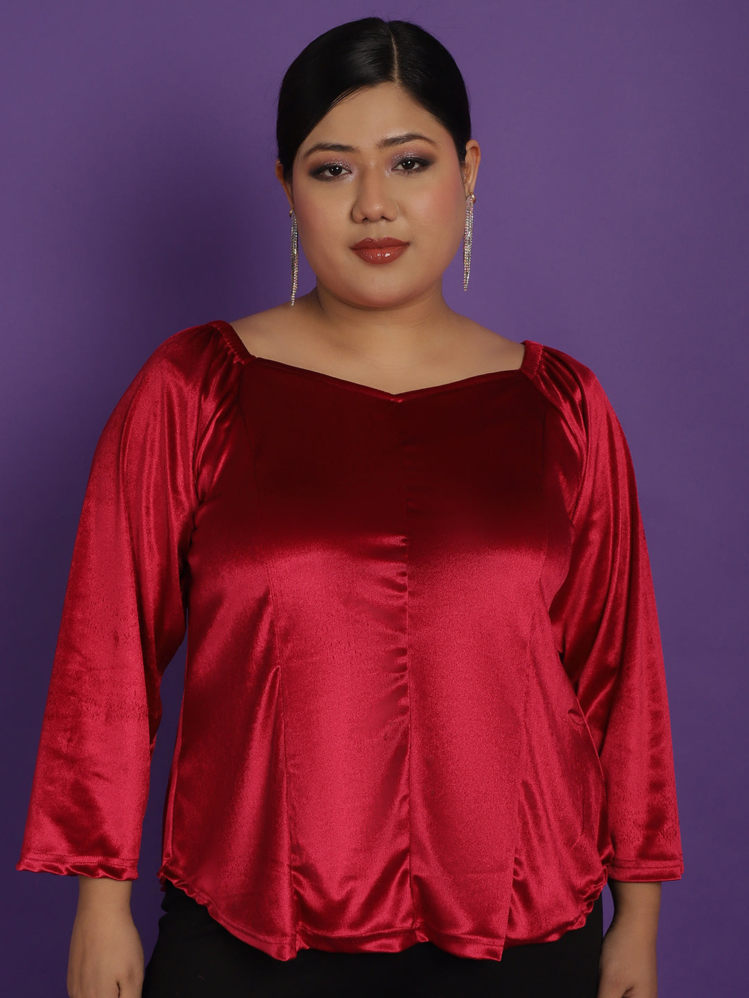 Plus Size Velvet Top