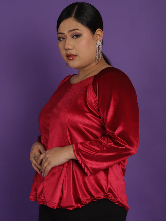 Plus Size Velvet Top
