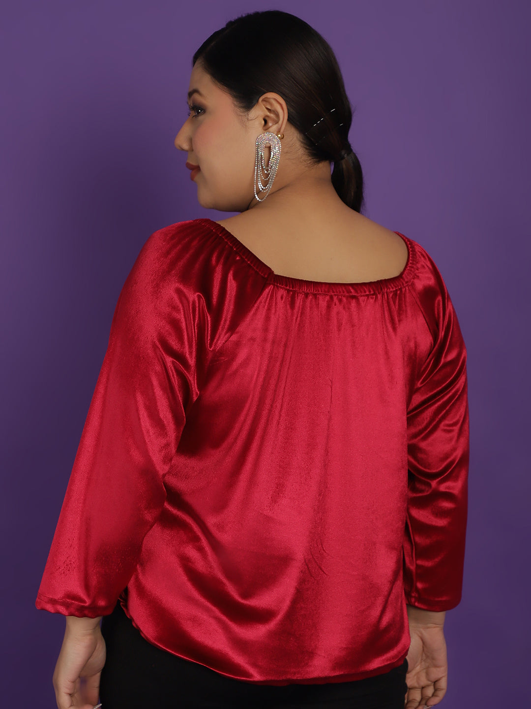 Plus Size Velvet Top
