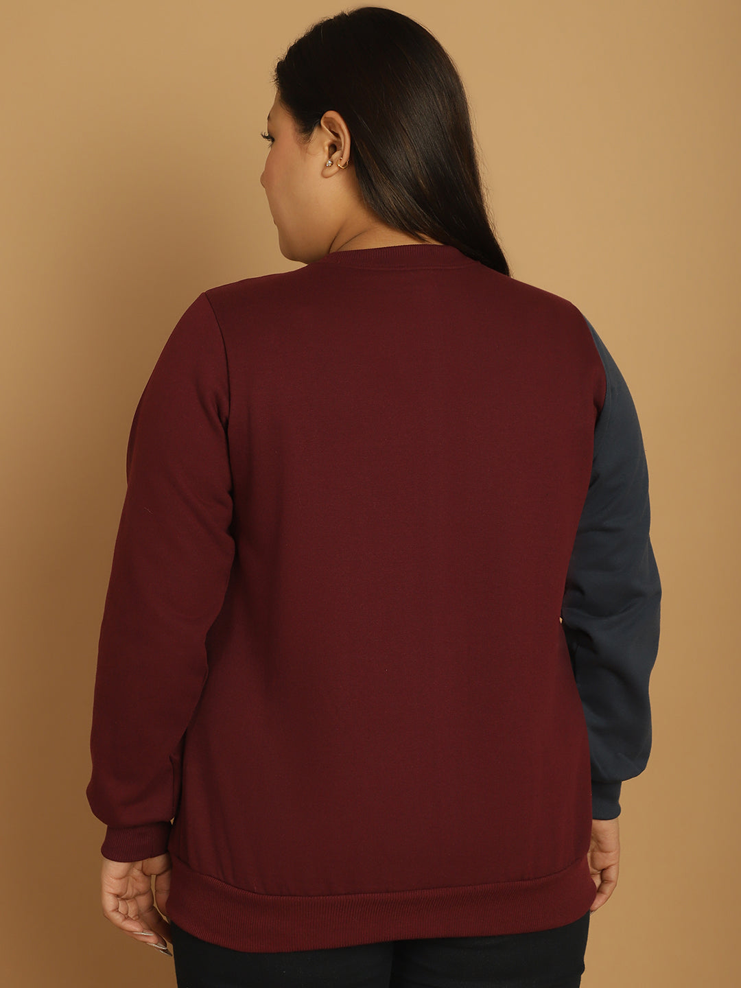 theRebelinme Women Colourblocked Fleece Open Front Jacket