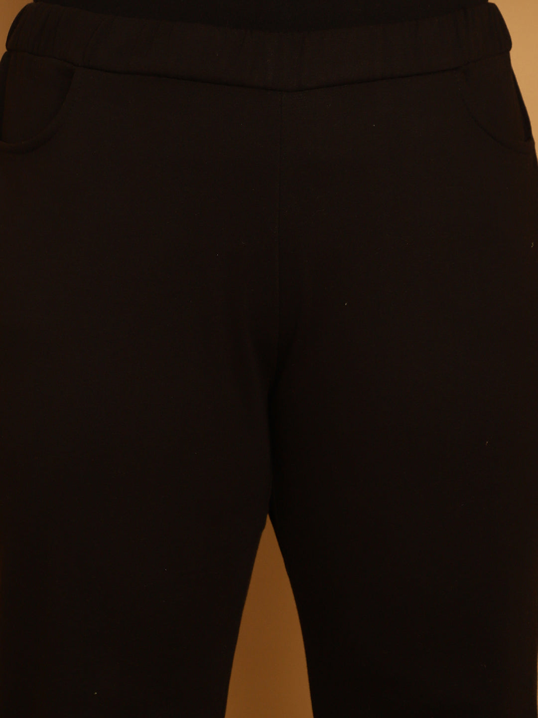 Plus Size Women High-Rise Parallel Trousers