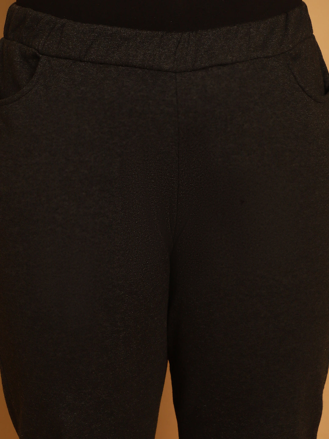 Plus Size Women High-Rise Parallel Trousers