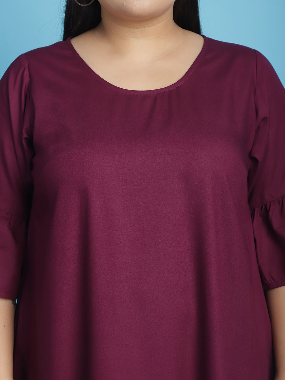 Plus Size A-Line Midi Dress
