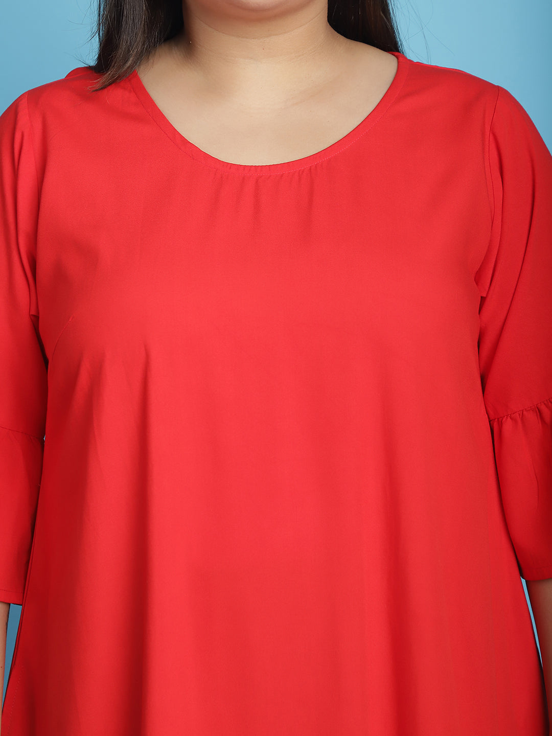 Plus Size A-Line Midi Dress