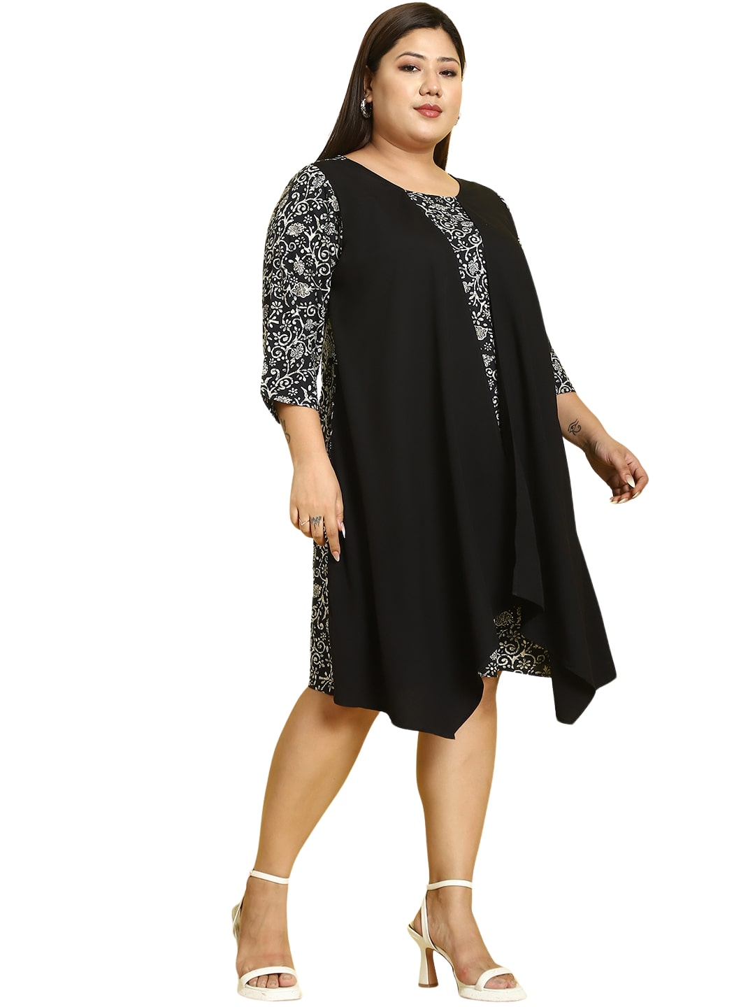 Plus Size Layered Dress