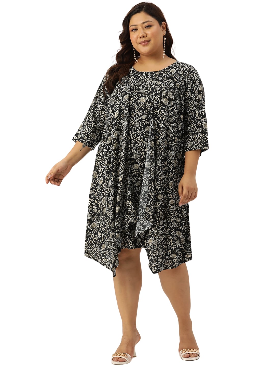 Plus Size Layered Dress
