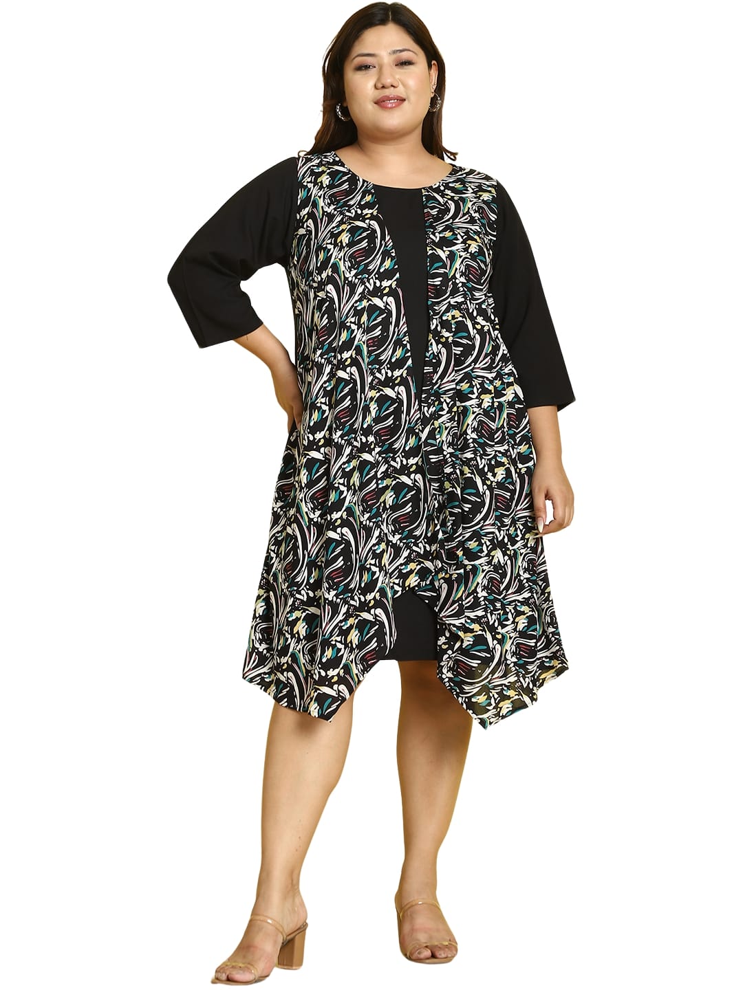 Plus Size Layered Dress