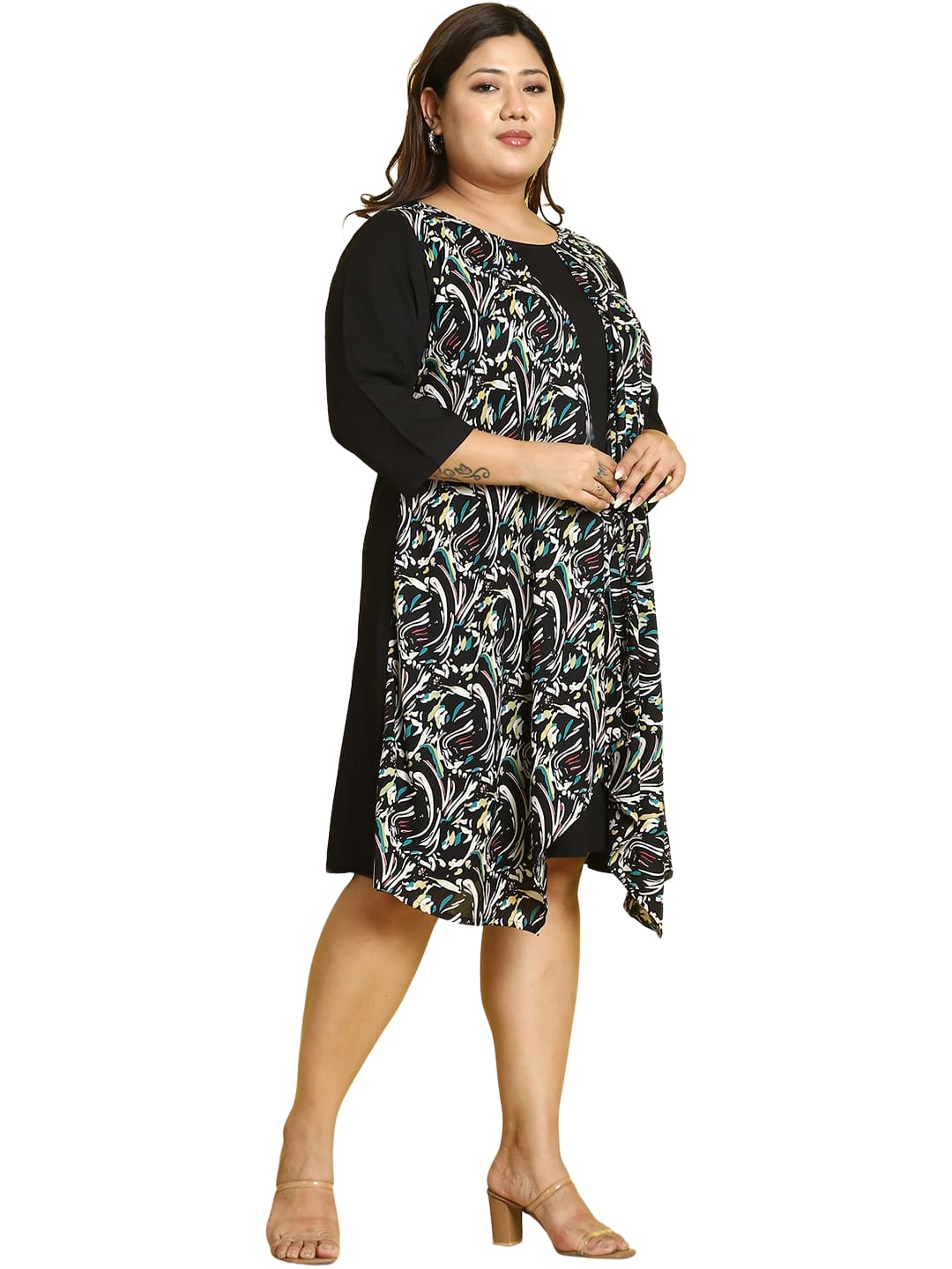 Plus Size Layered Dress
