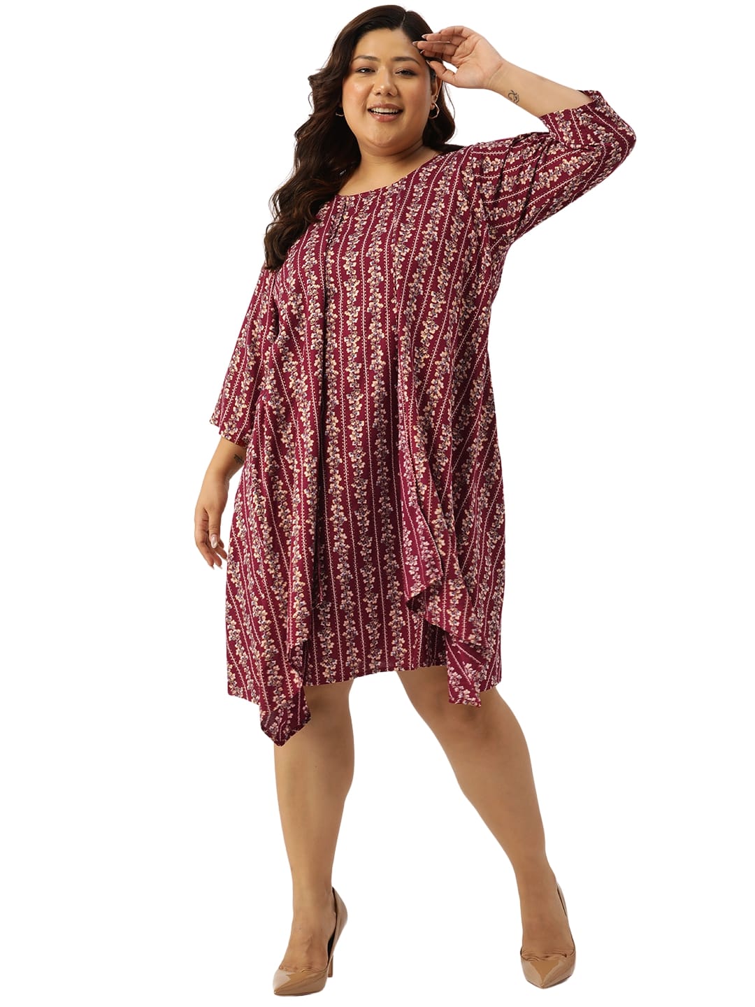 Plus Size Layered Dress