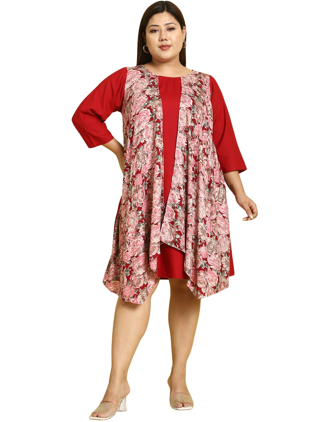 Plus Size Layered Dress