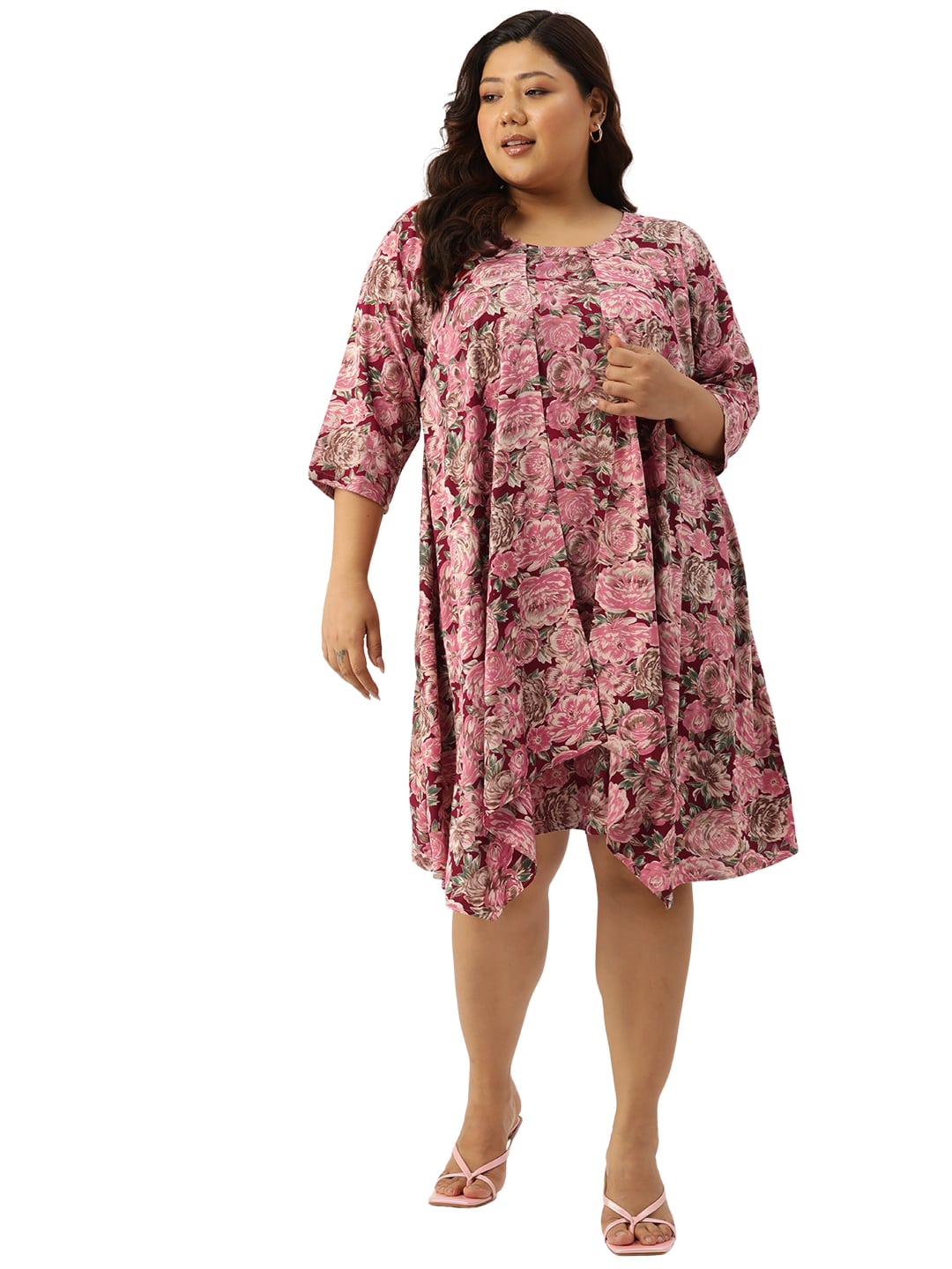 Plus Size Layered Dress