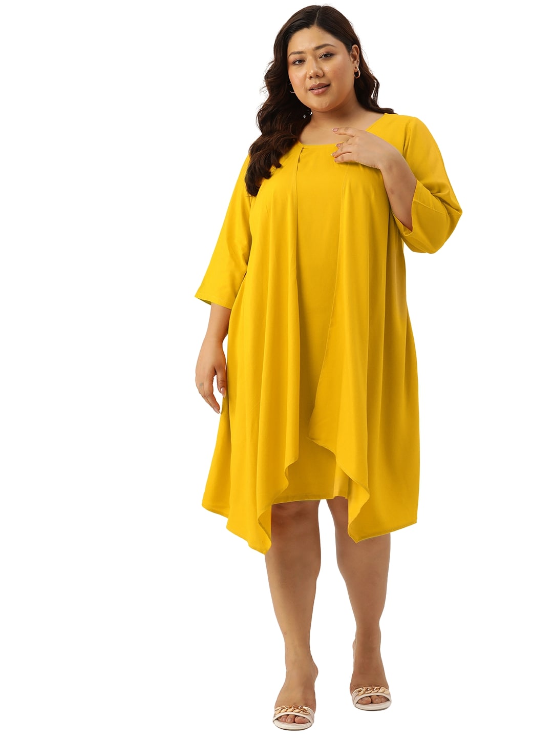 Plus Size Layered Dress
