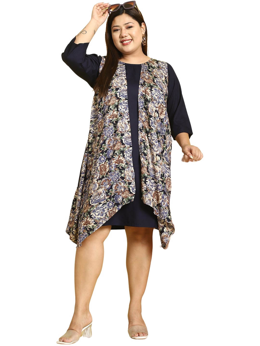 Plus Size Layered Dress