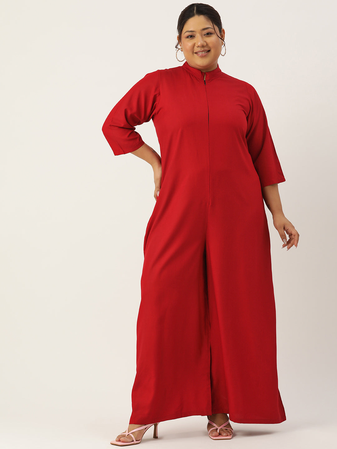 Classic Plus Size Basic Comfort Jumpsuit