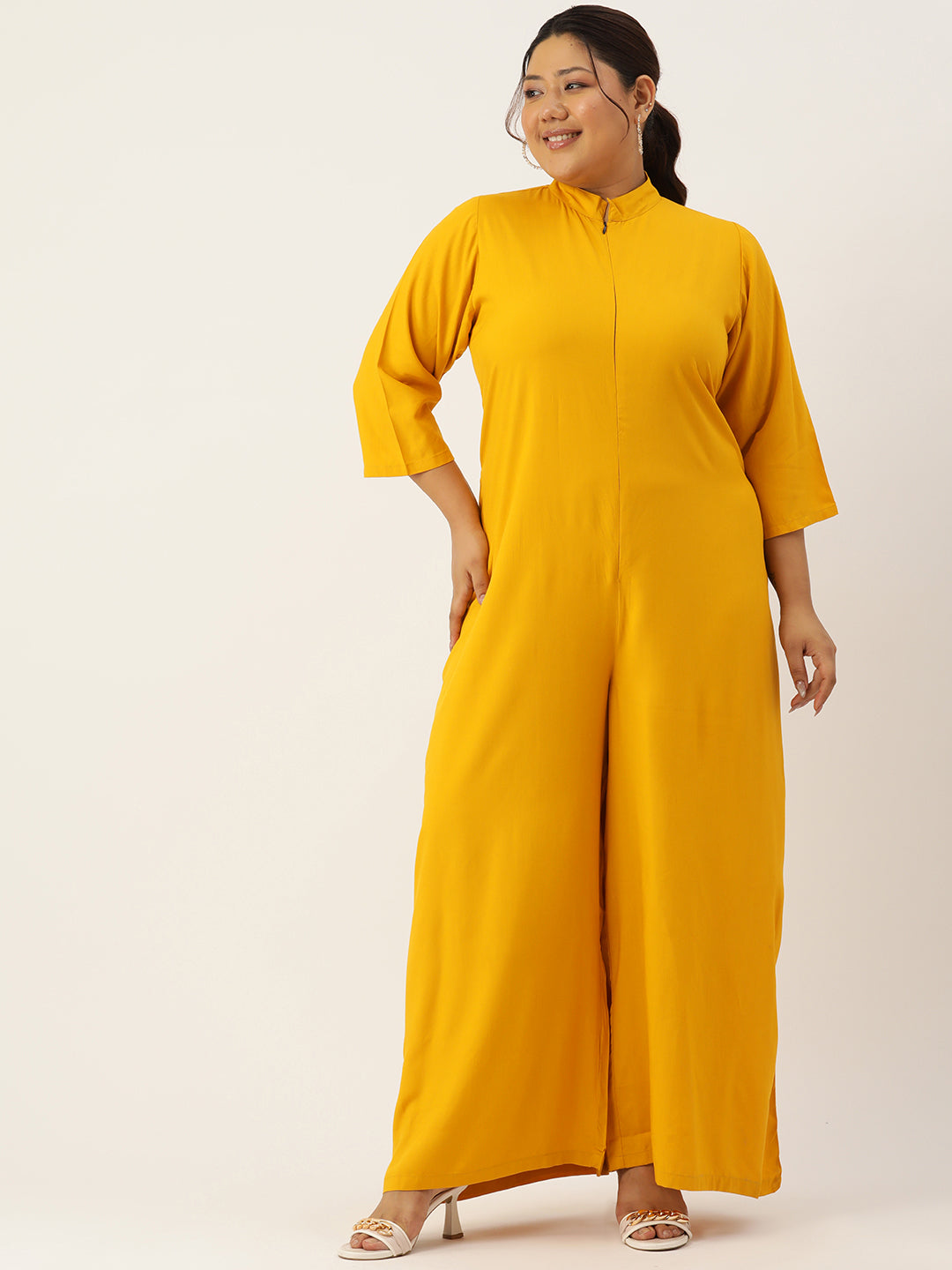 Classic Plus Size Basic Comfort Jumpsuit