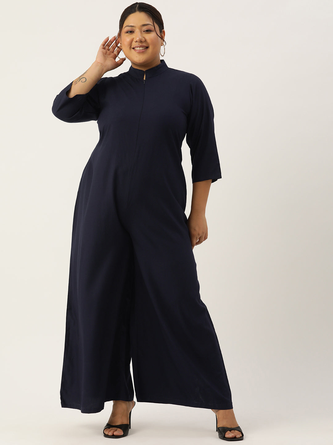 Classic Plus Size Basic Comfort Jumpsuit