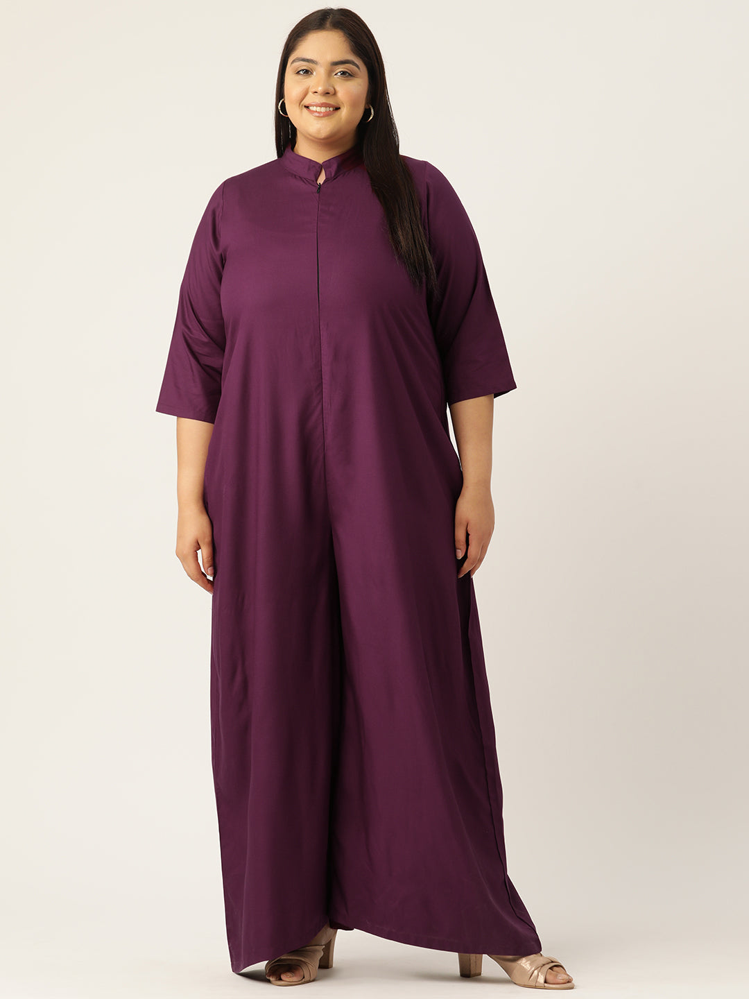 Classic Plus Size Basic Comfort Jumpsuit