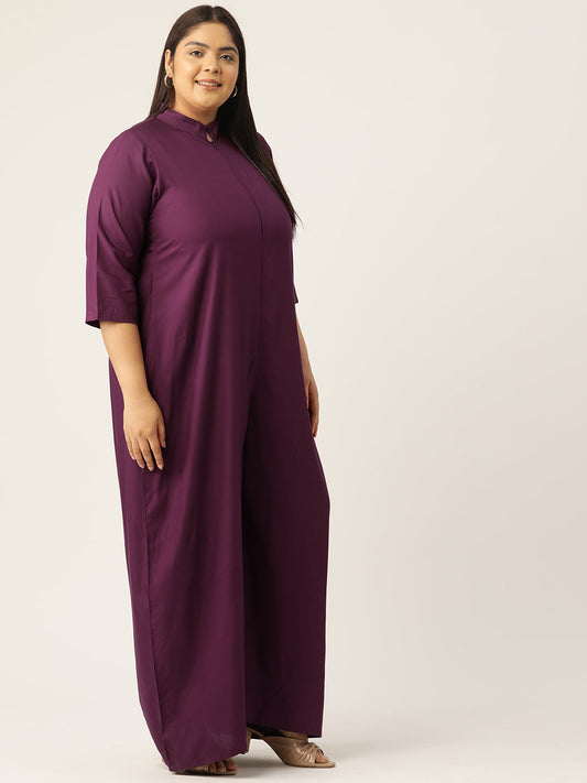 Classic Plus Size Basic Comfort Jumpsuit