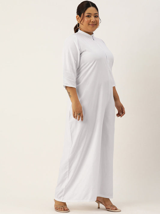 Classic Plus Size Basic Comfort Jumpsuit