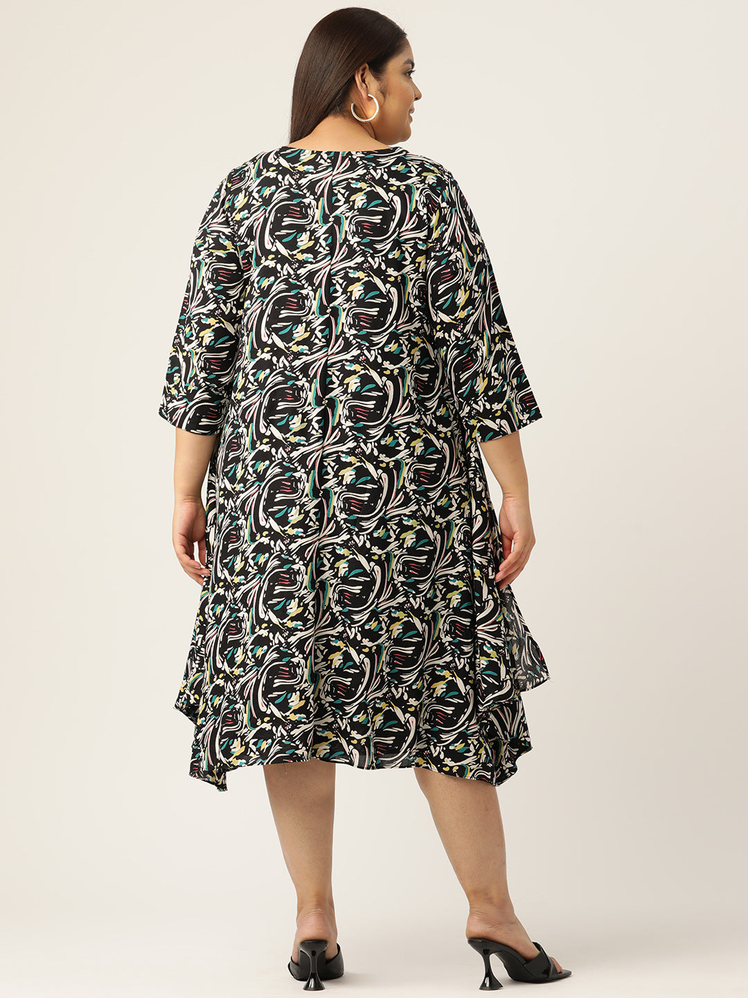 Plus Size A-Line Layered Dress