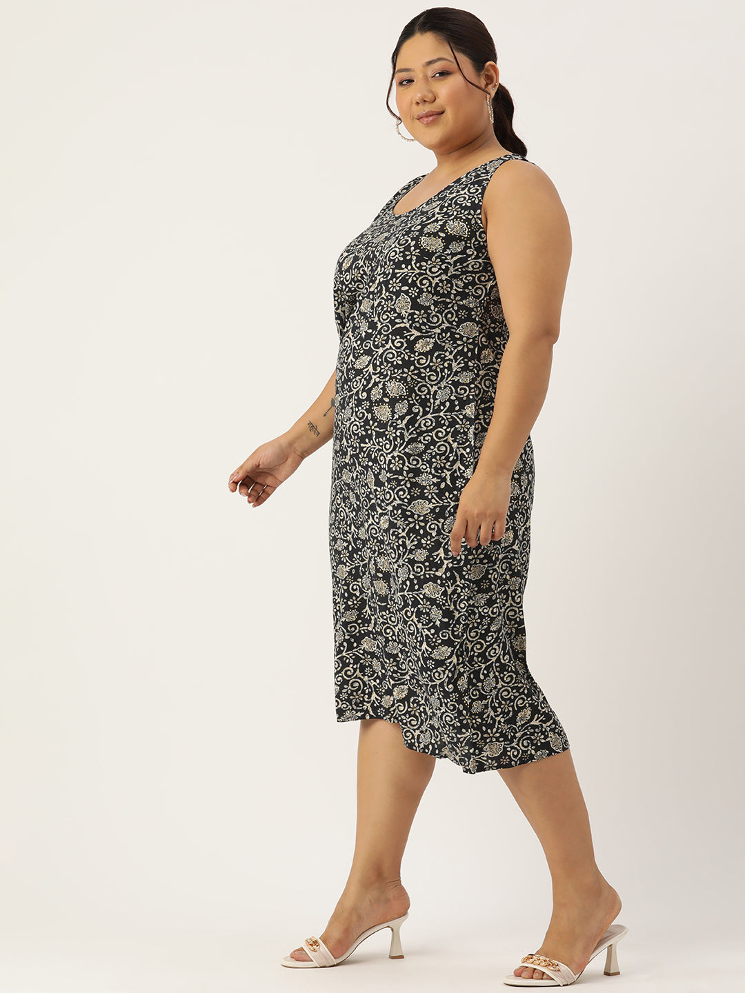 Plus Size A-Line Layered Dress