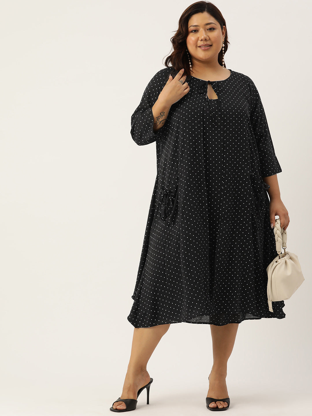 Plus Size A-Line Layered Dress