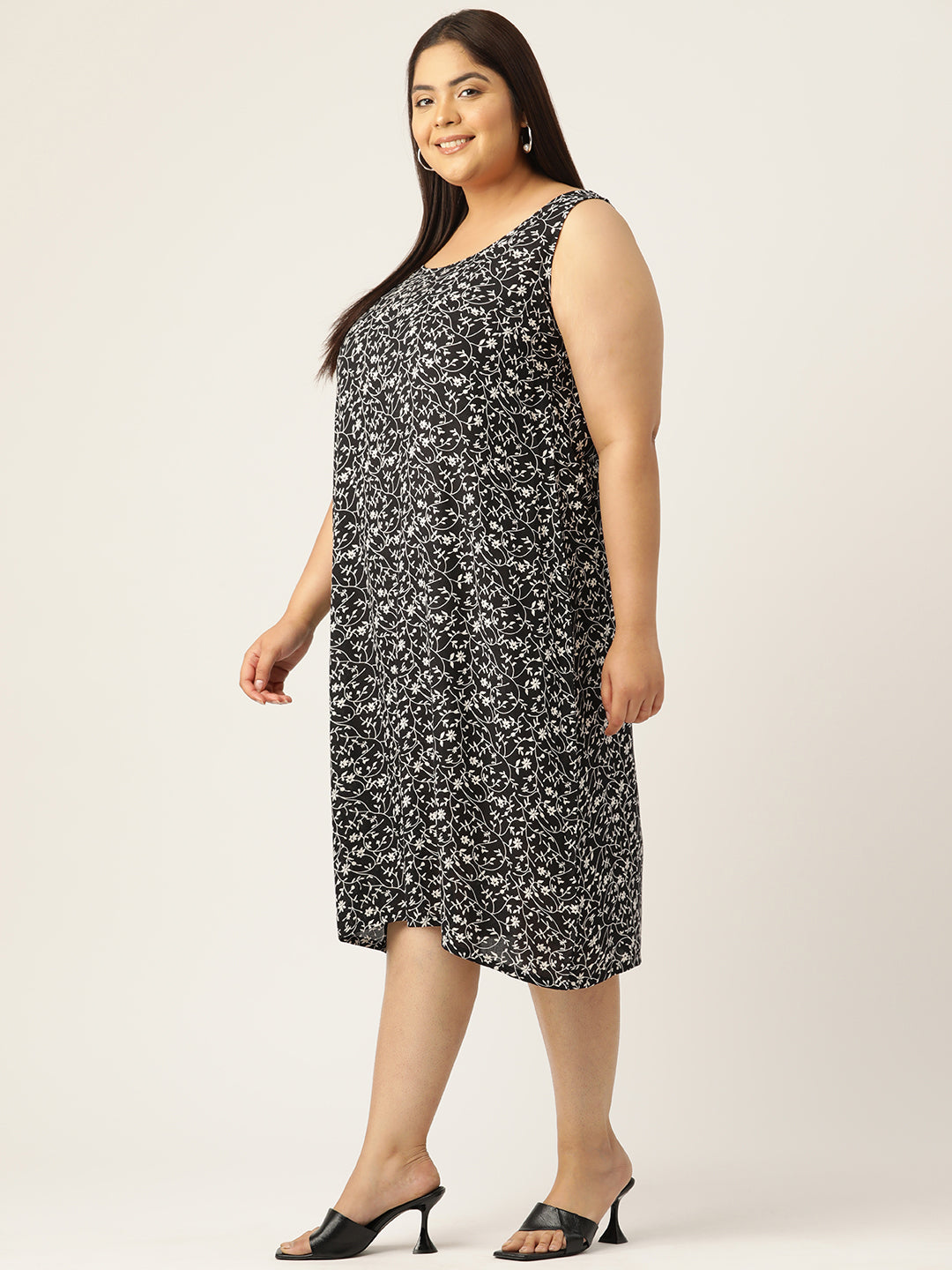 Plus Size A-Line Layered Dress