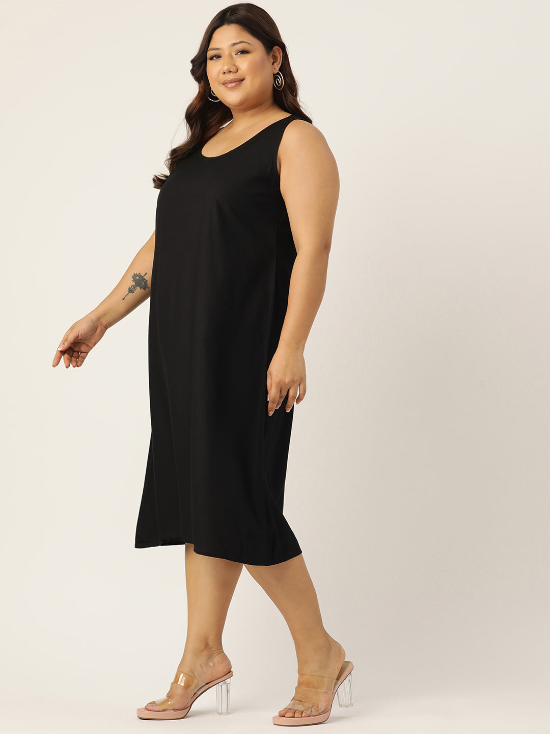 Plus Size A-Line Layered Dress