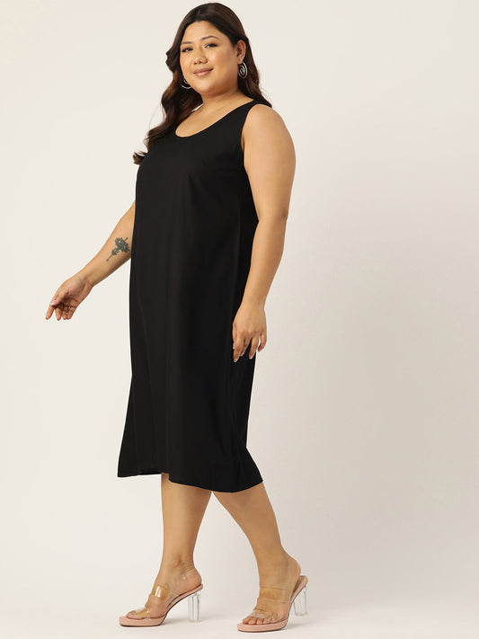 Plus Size A-Line Layered Dress