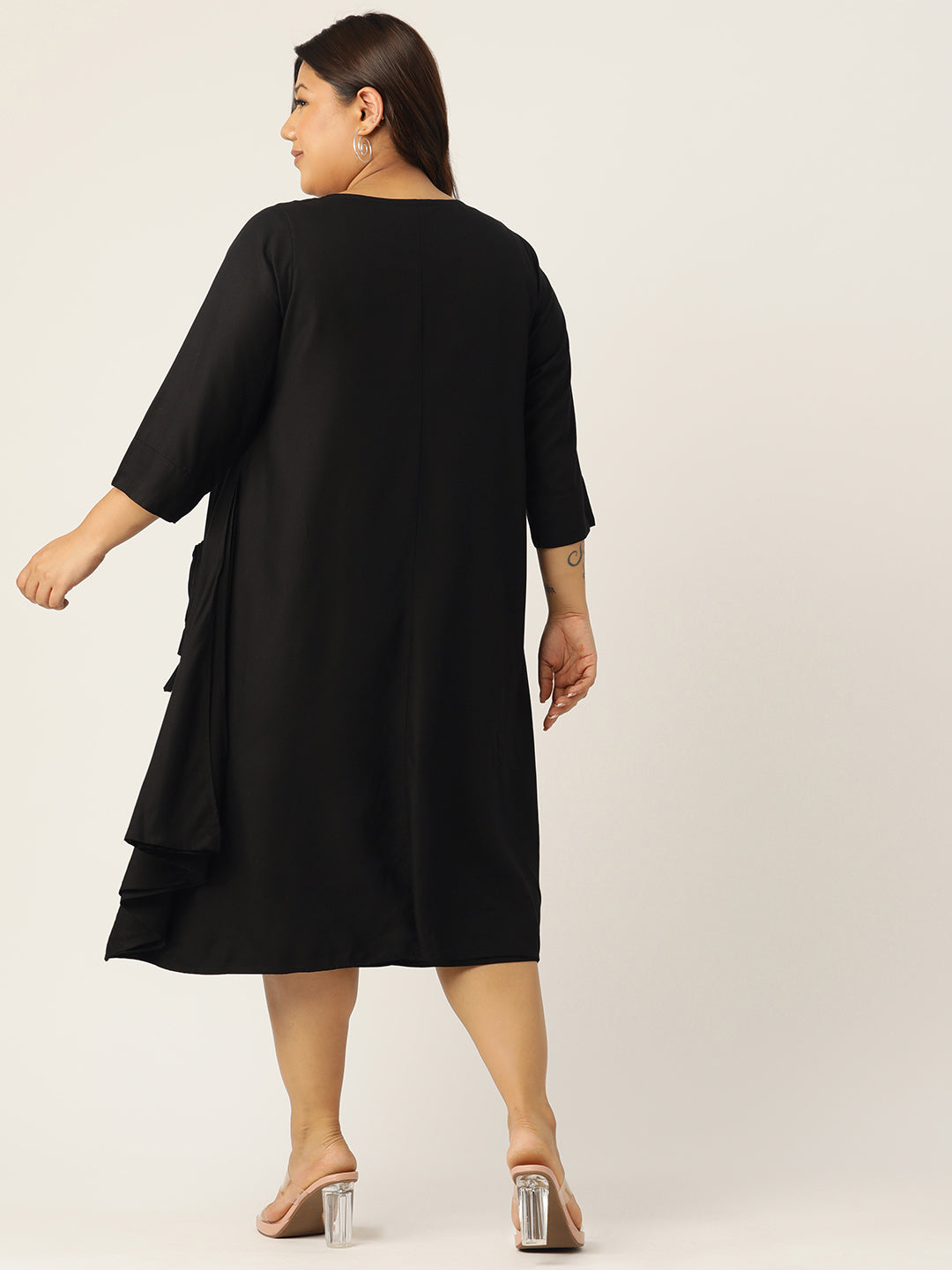 Plus Size A-Line Layered Dress