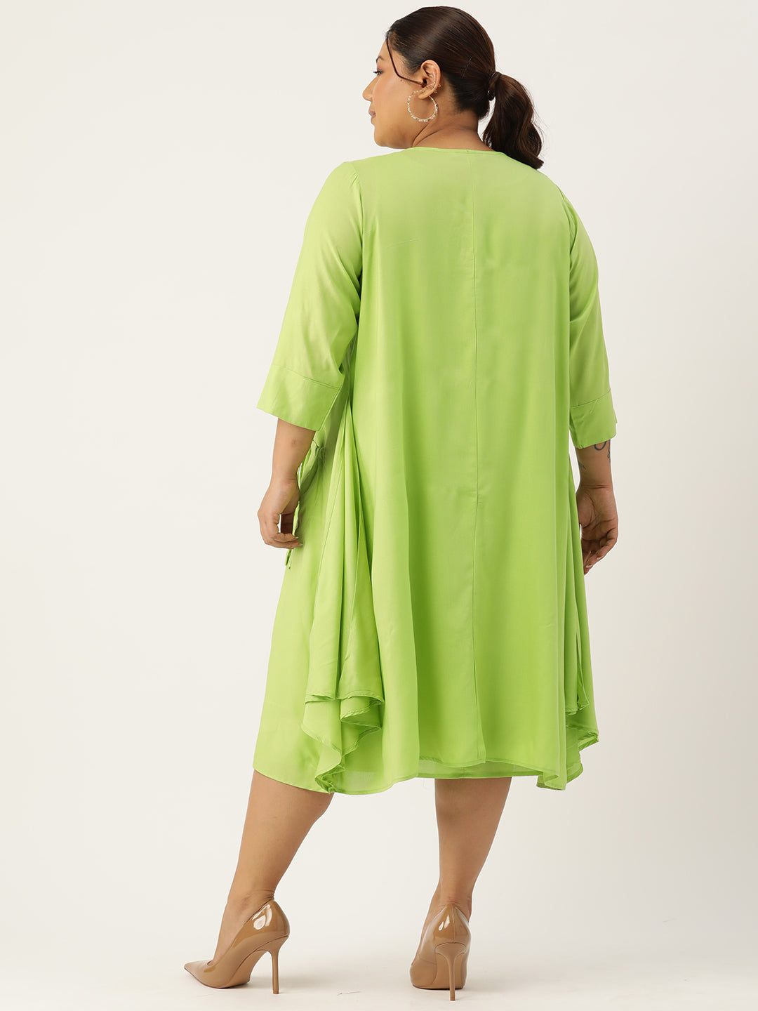 Plus Size A-Line Layered Dress