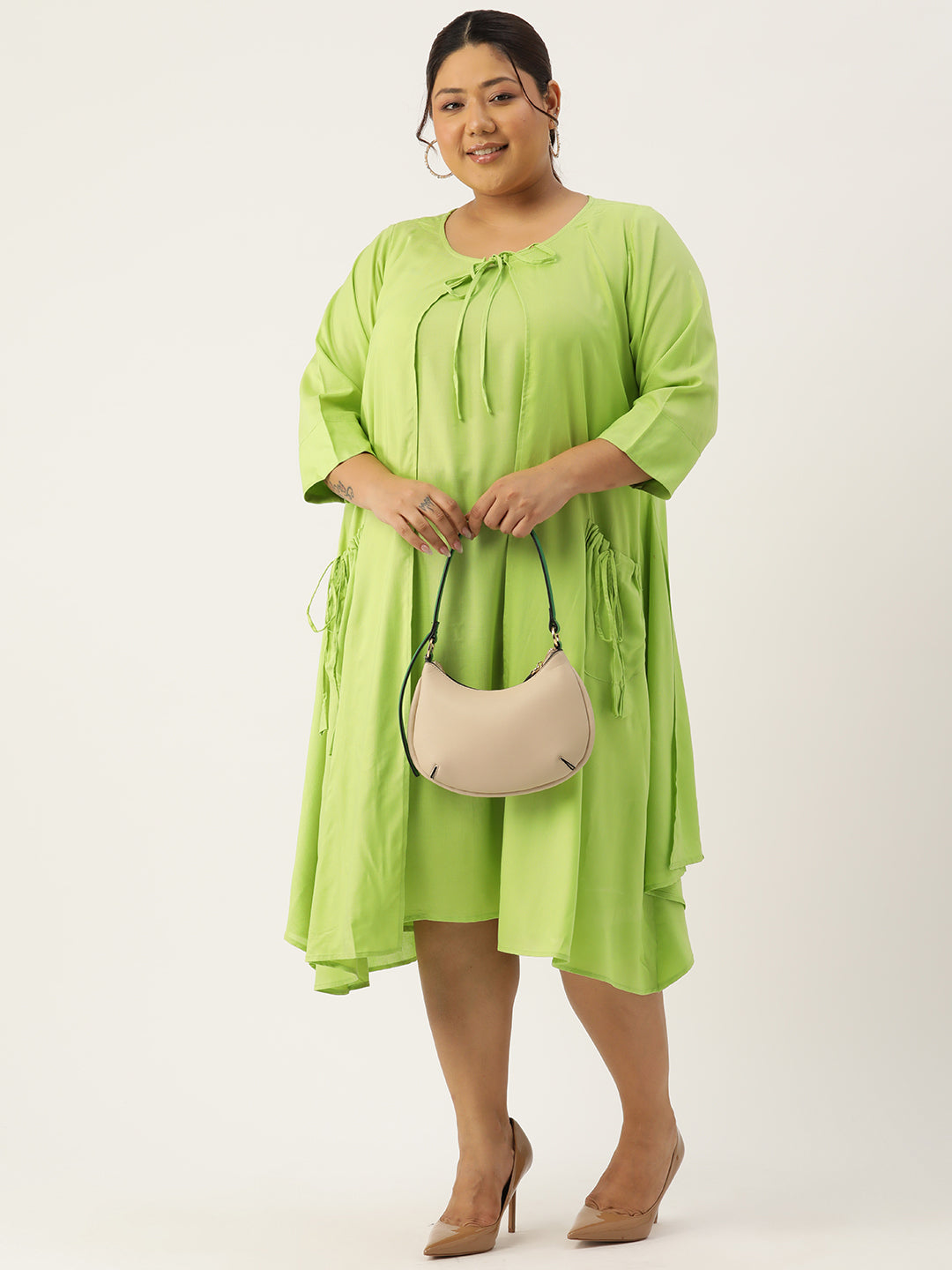 Plus Size A-Line Layered Dress