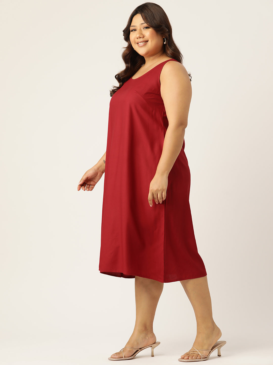 Plus Size A-Line Layered Dress