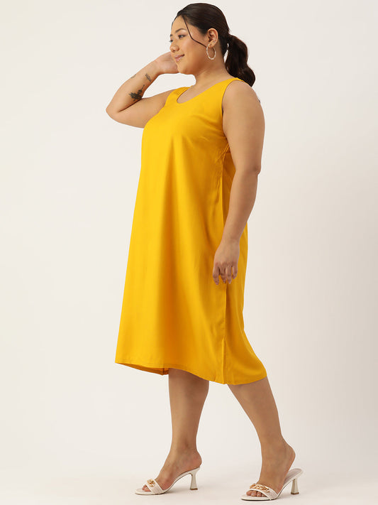 Plus Size A-Line Layered Dress