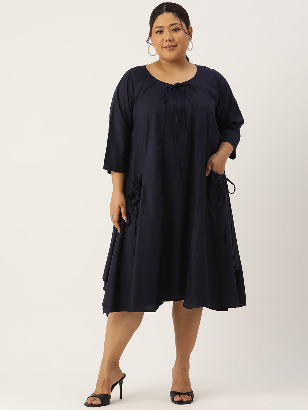 Plus Size A-Line Layered Dress