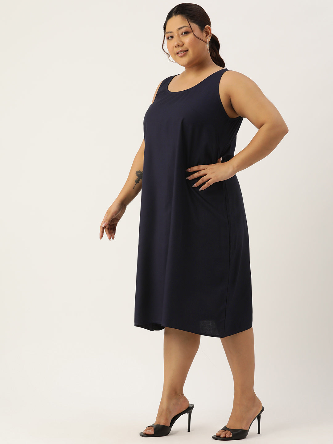 Plus Size A-Line Layered Dress