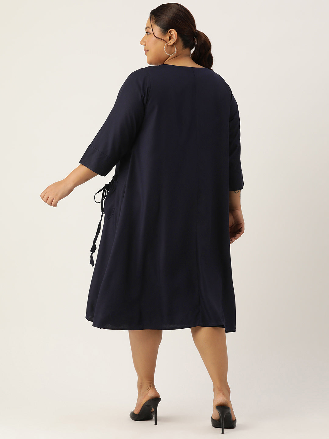 Plus Size A-Line Layered Dress
