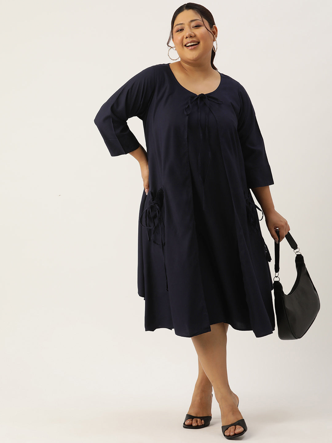 Plus Size A-Line Layered Dress