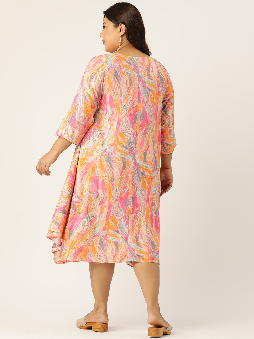 Plus Size A-Line Layered Dress