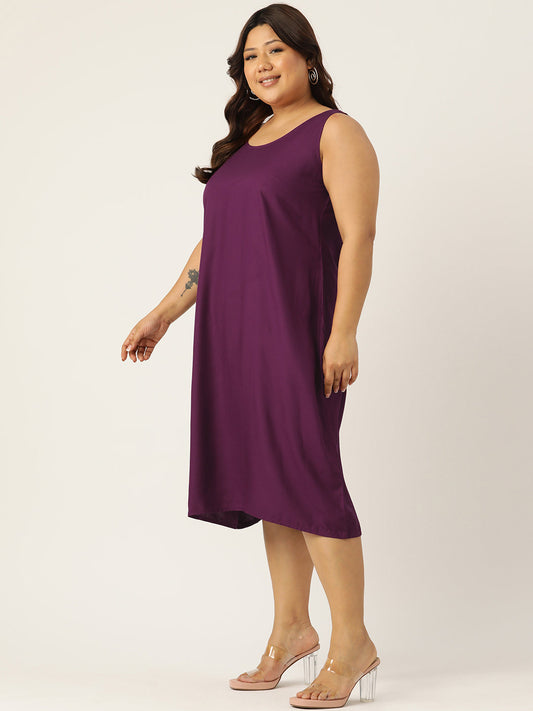 Plus Size A-Line Layered Dress