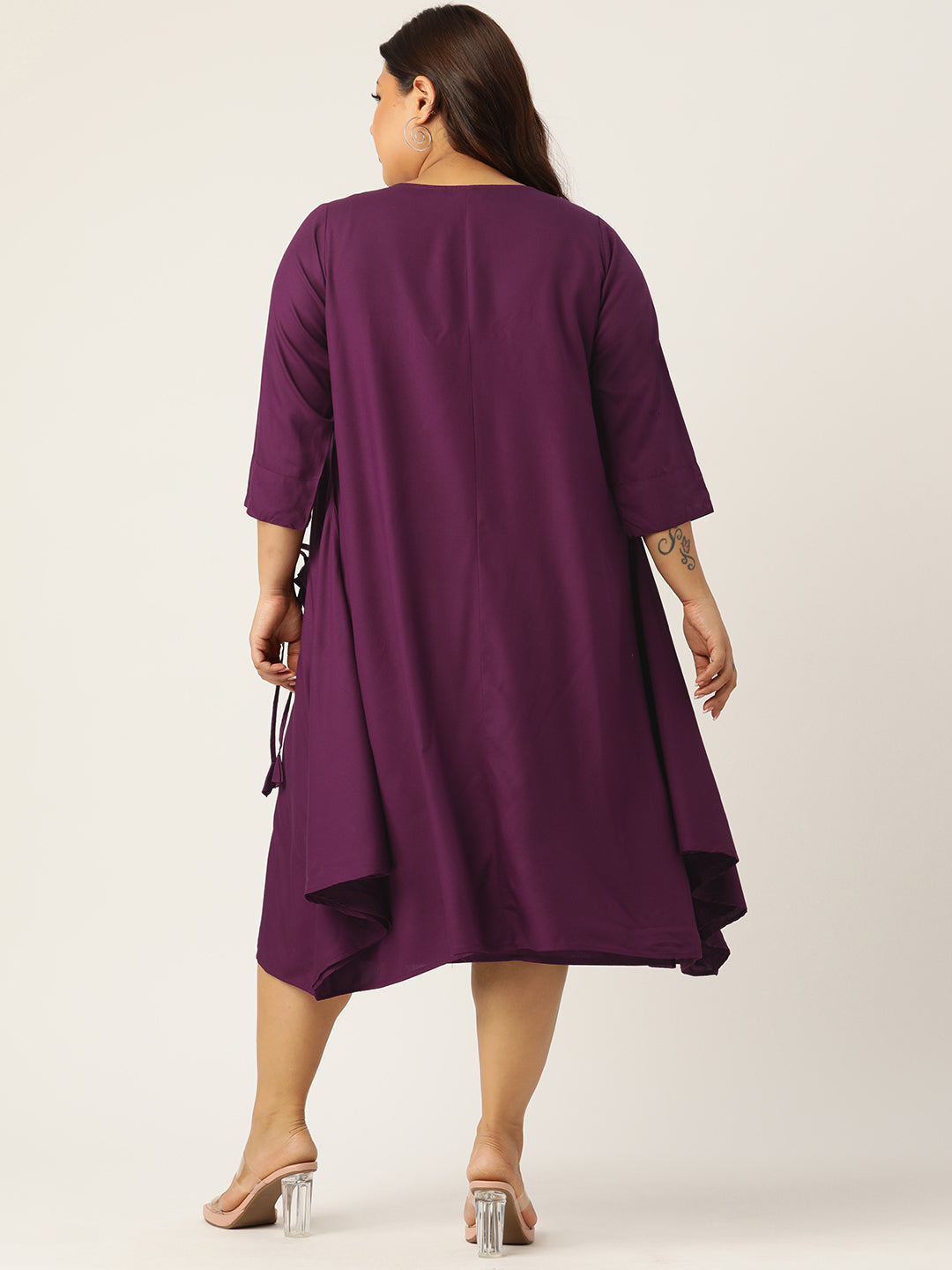 Plus Size A-Line Layered Dress