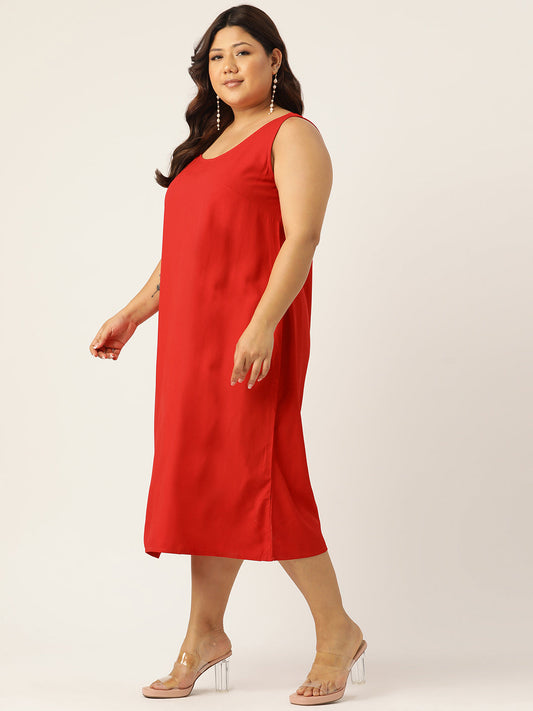 Plus Size A-Line Layered Dress